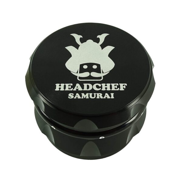 Headchef Samurai Herb & Tobacco Grinder Black